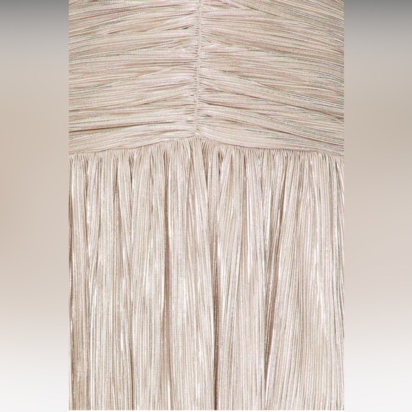 NWOT! Lovers and Friends Elia Gown in Champagne Metallic - Picture 4 of 6